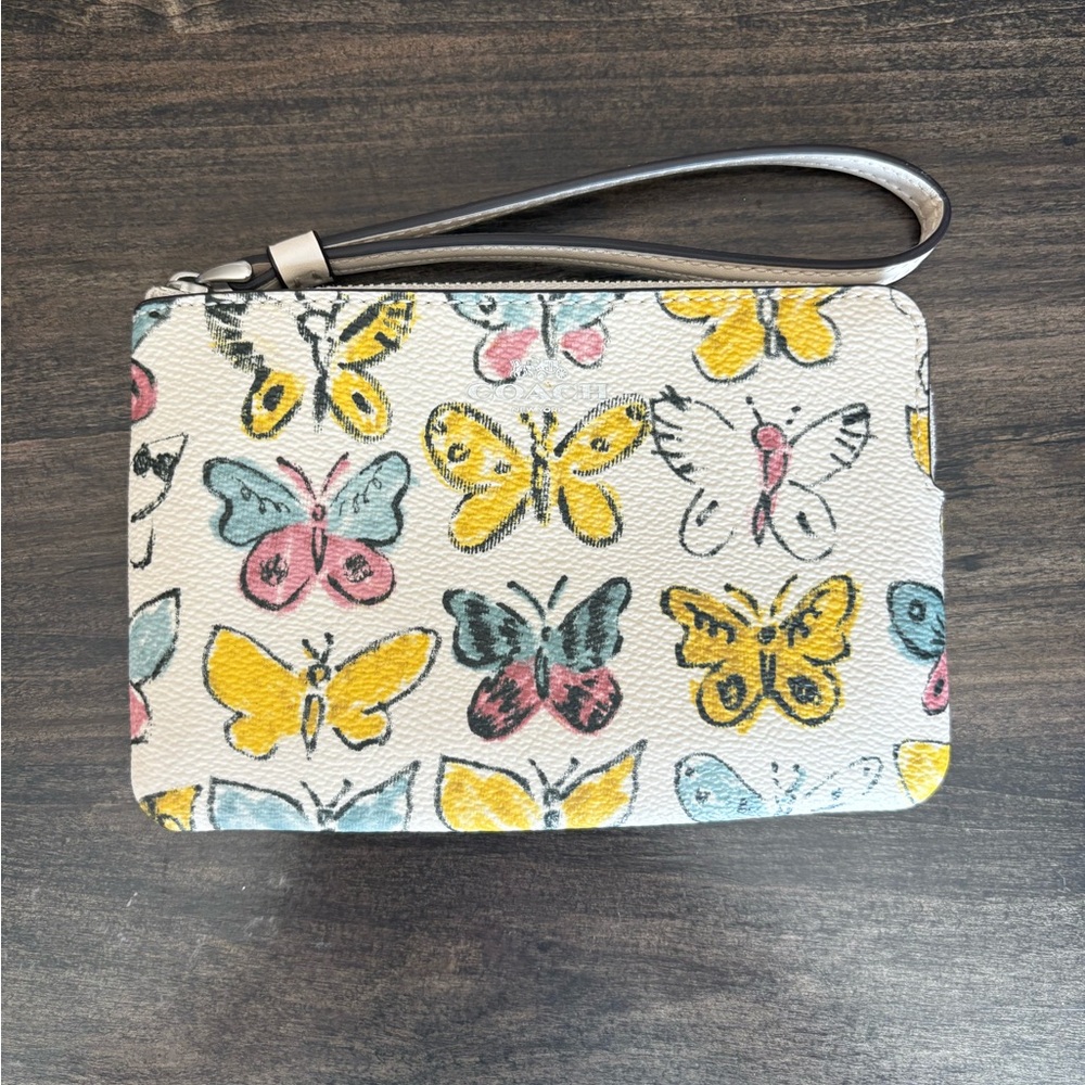 Coach Butterfly Wristlet